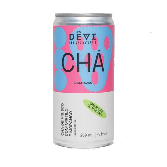 CHA DE HIBISCO MORANGO E MIRTILO DEVI 269ML