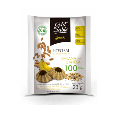 SNACK INTEGRAL DOCE BANANA CANELA 23G PETIT SABLE