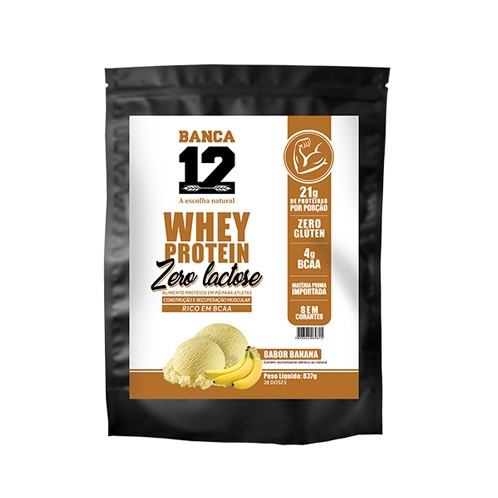 WHEY PROTEIN ZERO LACTOSE DE BANANA BANCA 12 837G