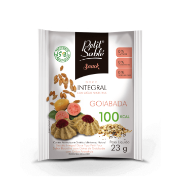 SNACK INTEGRAL DOCE GOIABADA 23G PETIT SABLE