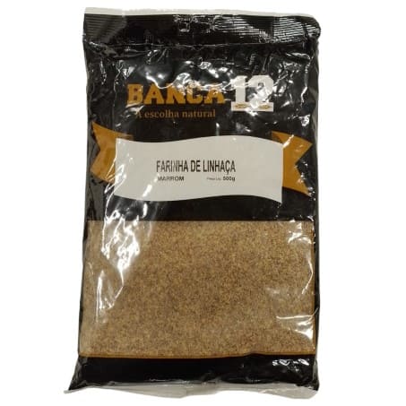 FARINHA DE LINHACA MARROM BANCA 12 (KN) 500 GR