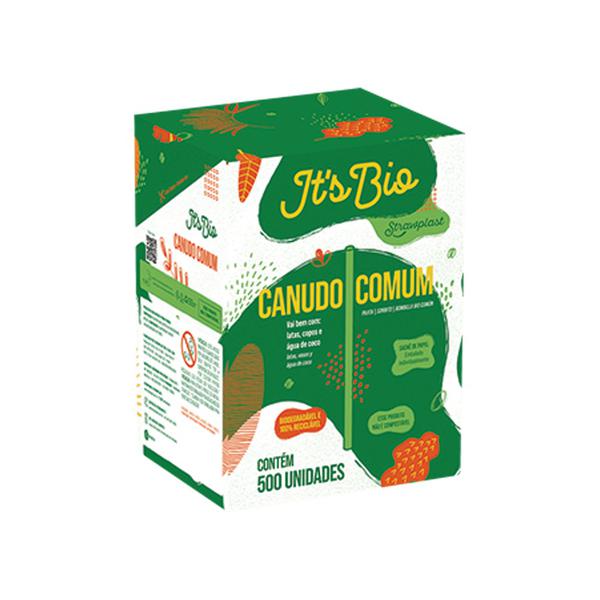 816-CANUDO BIO GARRAFA SACHE PAPEL 5MM BOX C/500UN