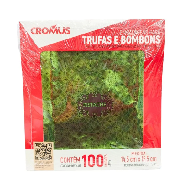 ALM SABOR PISTACHE 14,5X15,5CM C/100UN CROMUS
