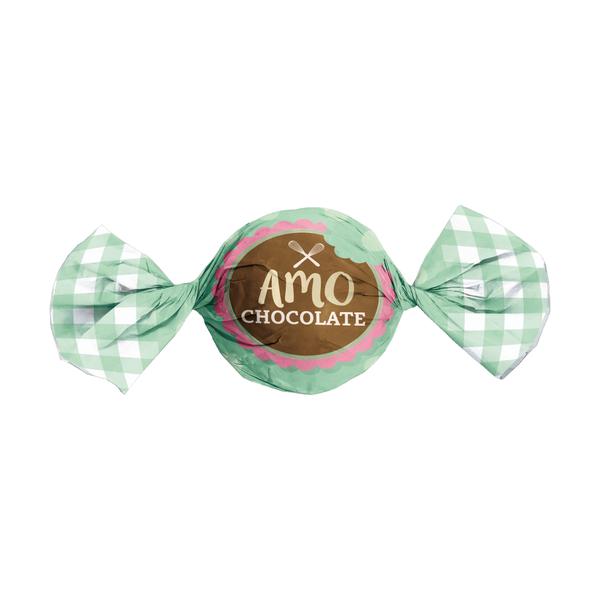 ALM TRUFA AMO CHOC. VERDE 150X160MM C/100UN CROMUS
