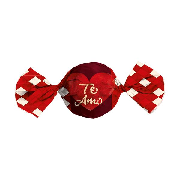 ALM TRUFA AMOR ETERNO 14,5X15,5CM C/100UN CROMUS