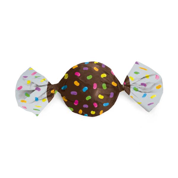 ALM TRUFA CONFEITOS MARROM 14,5X15,5CM C/100UN PC