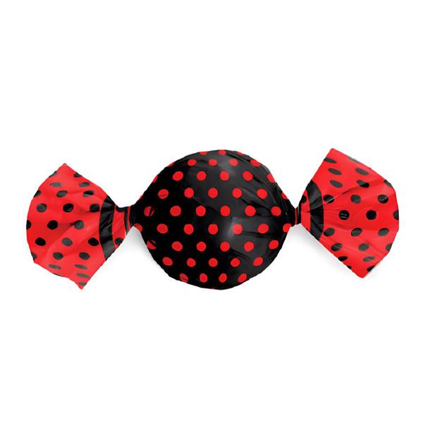 ALM TRUFA POA PRETO/VERMELHO 150X160MM C/100UN PC