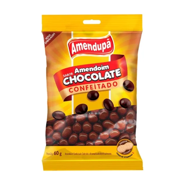 AMENDOIM CHOCOLATE 60G C/32UN AMENDUPA