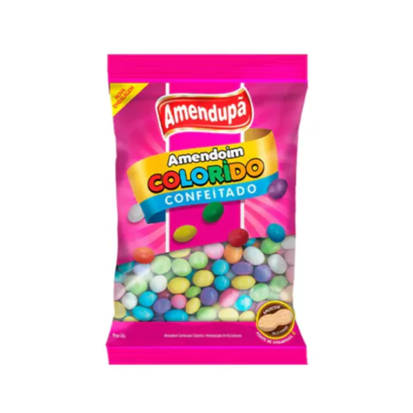 AMENDOIM COLORIDO 60G C/32UN AMENDUPA