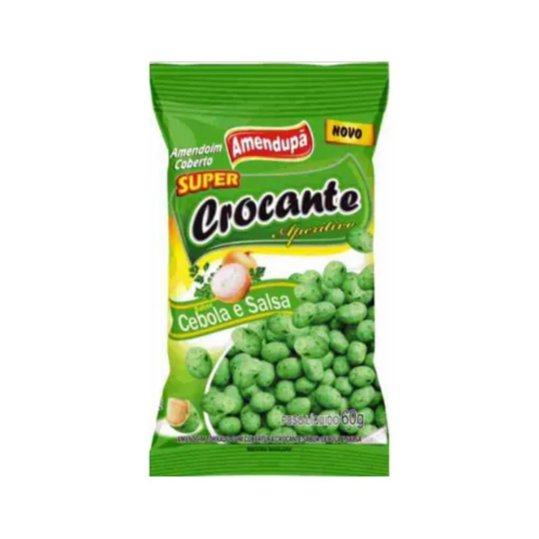 AMENDOIM CROC. CEBOLA E SALSA 60G C/30UN AMENDUPA