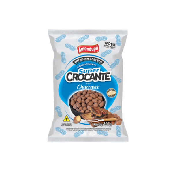 AMENDOIM CROC. CHURRASCO 300G AMENDUPA