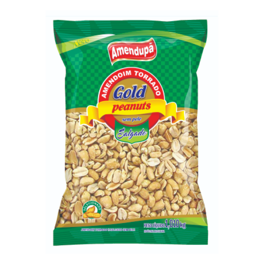 AMENDOIM S/ PELE C/ SAL GOLD 1,010KG AMENDUPA