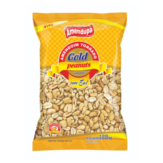 AMENDOIM S/ PELE S/ SAL GOLD 1,010KG AMENDUPA