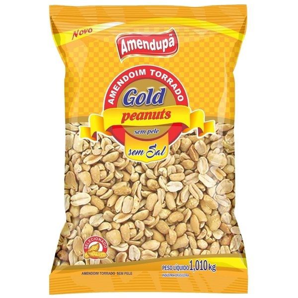 AMENDOIM S/ PELE S/ SAL GOLD 1,010KG AMENDUPA