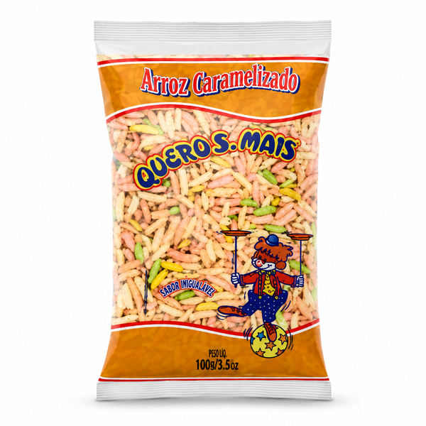 ARROZ CARAMELIZADO C/25UN 45G QUERO S.MAIS