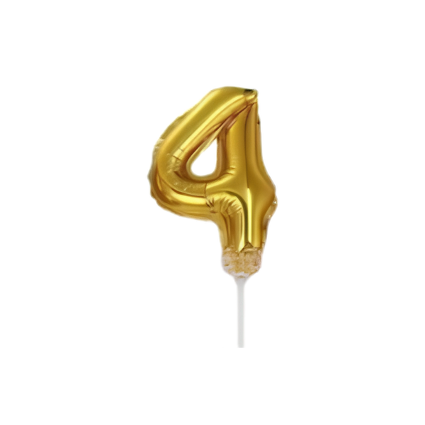 BALÃO DE BOLO DOURADO 4 DAFESTA