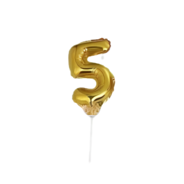 BALÃO DE BOLO DOURADO 5 DAFESTA