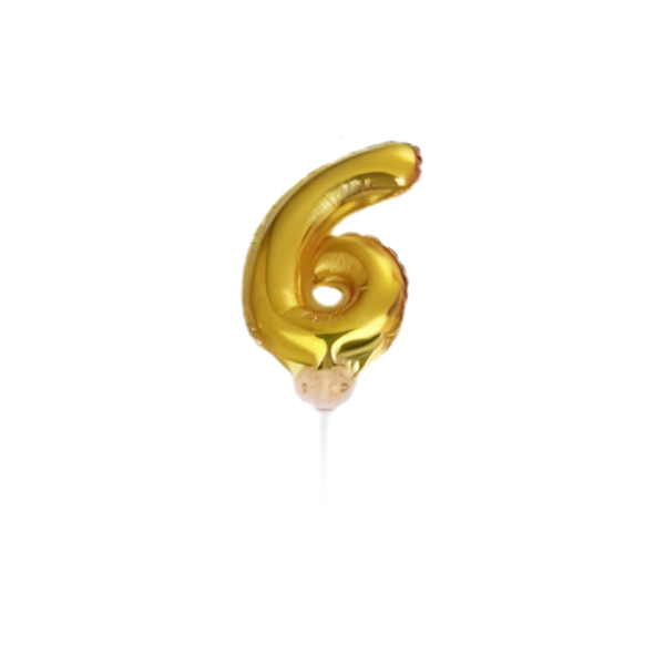 BALÃO DE BOLO DOURADO 6 DAFESTA