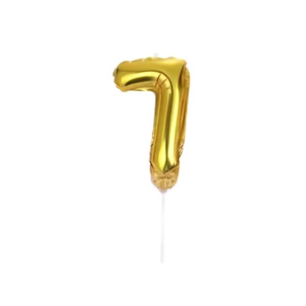 BALÃO DE BOLO DOURADO 7 DAFESTA