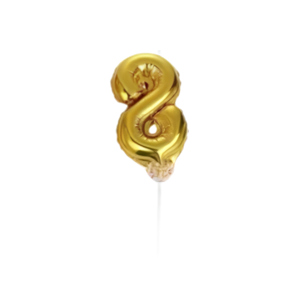 BALÃO DE BOLO DOURADO 8 DAFESTA