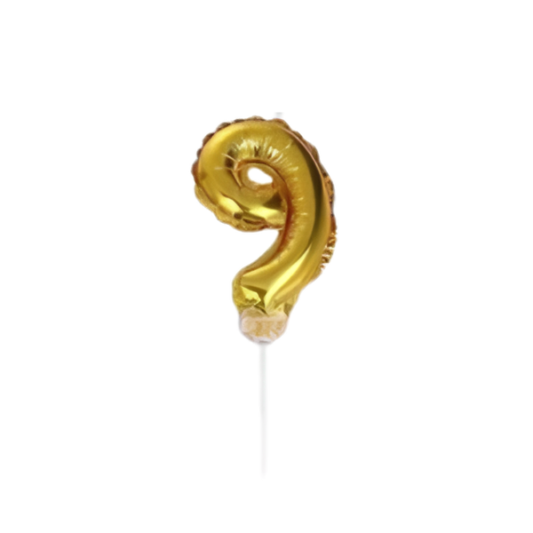 BALÃO DE BOLO DOURADO 9 DAFESTA