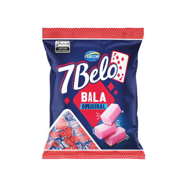 BALA 7 BELO FRAMBOESA 90G ARCOR