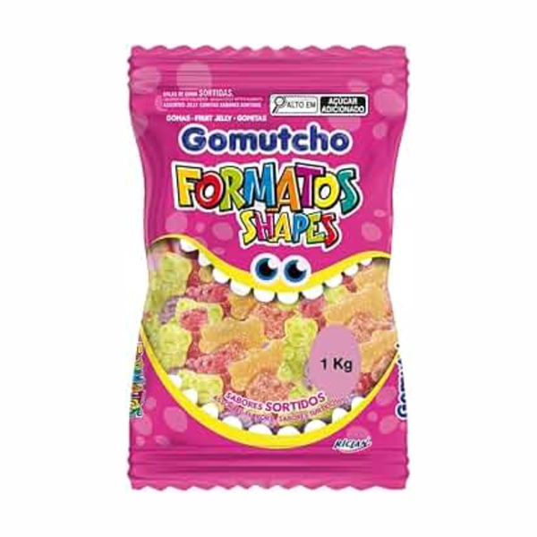 BALA DE GOMA GOMUTCHO URSO 1KG RICLAN