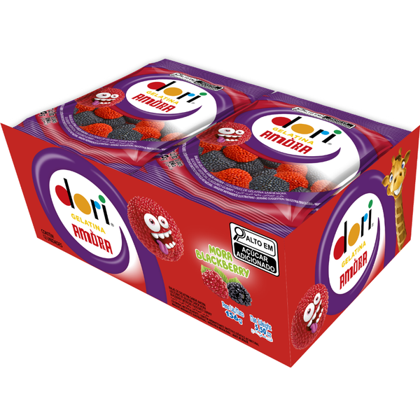 BALA GELATINA AMORA 13G C/12UN DORI