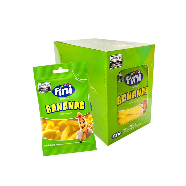 BALA GELATINA BANANAS 35G C/10UN FINI