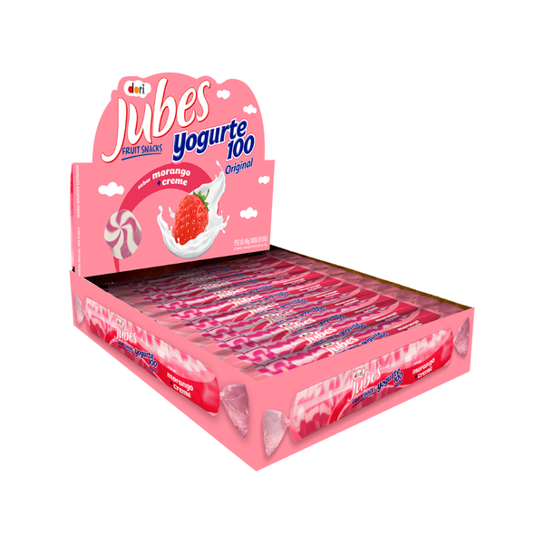 BALA GOMA TUBO JUBES YOGURTE MOR. 48G C/20UN DORI