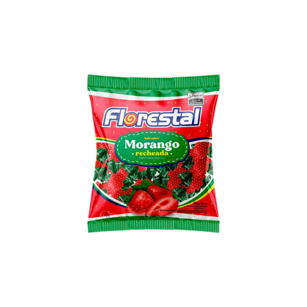 BALA MORANGUINHO 500G FLORESTAL