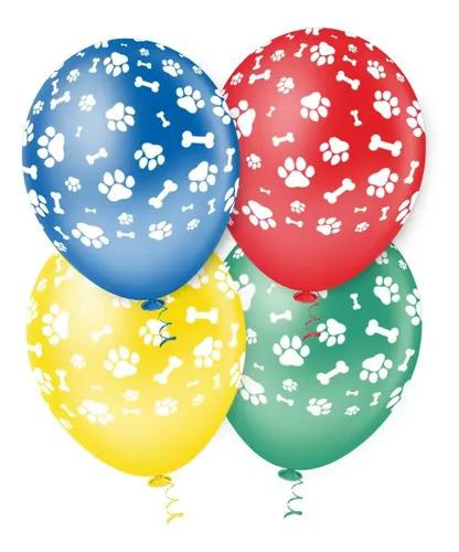 BALAO DEC. CANINOS SORT. 10" PIC PIC C/25UN