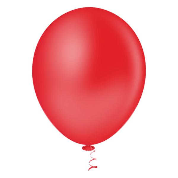 BALAO LISO VERMELHO 9" PIC PIC C/50UN
