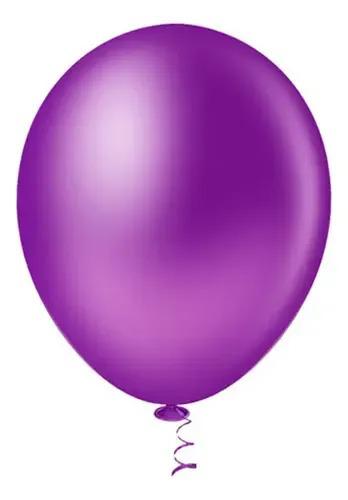 BALAO LISO VIOLETA 8" PIC PIC C/50UN