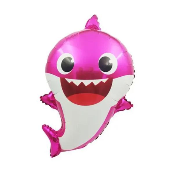 BALAO METAL. BABY SHARK ROSA 60CM DAFESTA