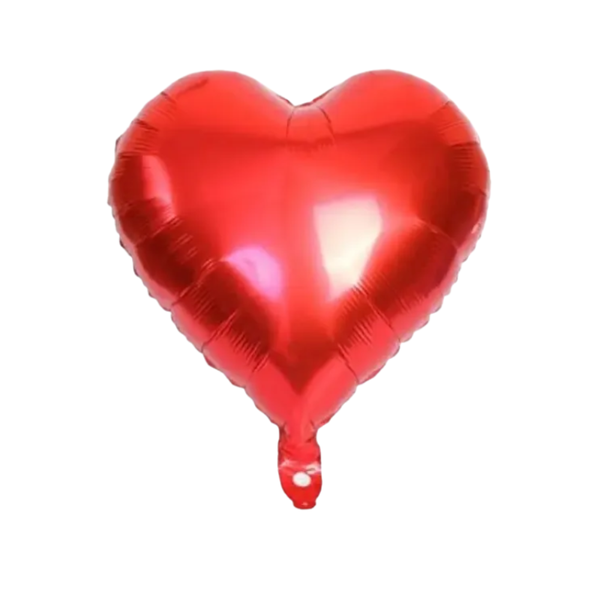 BALAO METAL. CORACAO VERMELHO G 60CM DAFESTA
