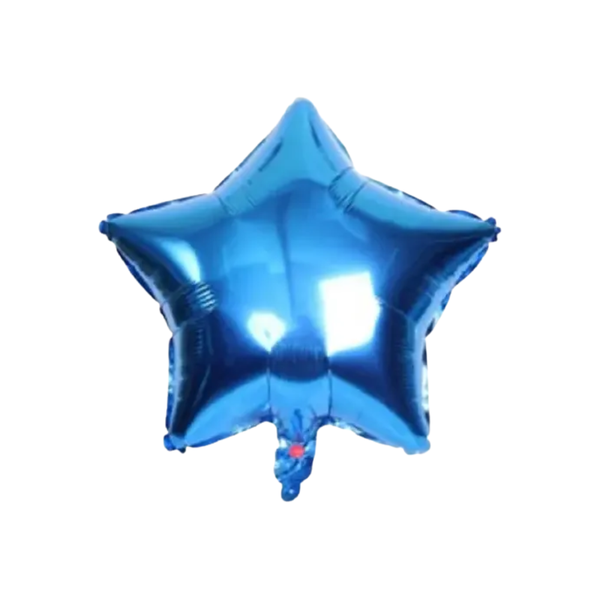 BALAO METAL. ESTRELA AZUL 45CM DAFESTA