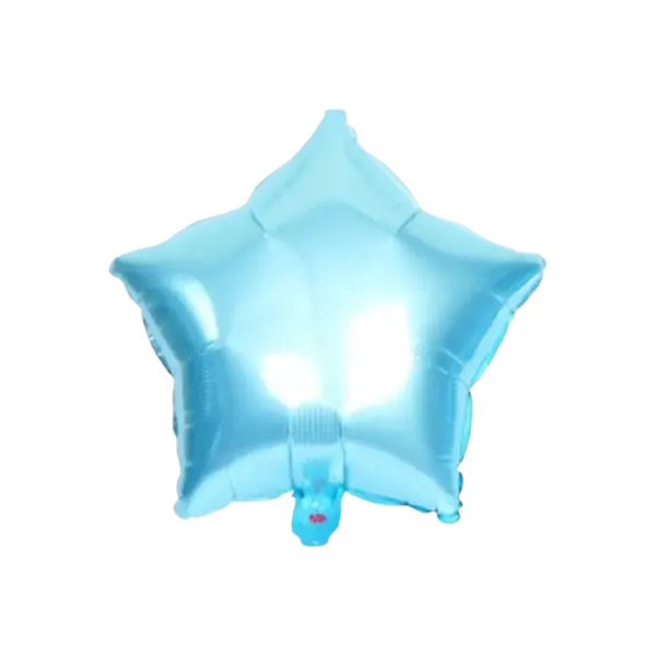 BALAO METAL. ESTRELA AZUL BEBE 45CM DAFESTA