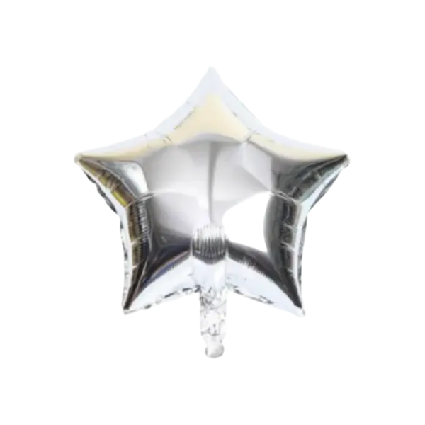 BALAO METAL. ESTRELA PRATA 45CM DAFESTA