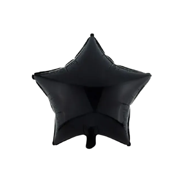BALAO METAL. ESTRELA PRETA 45CM DAFESTA