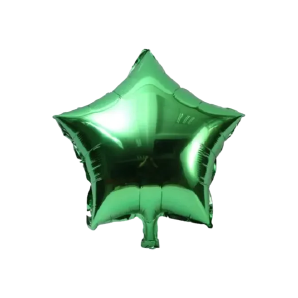 BALAO METAL. ESTRELA VERDE 45CM DAFESTA