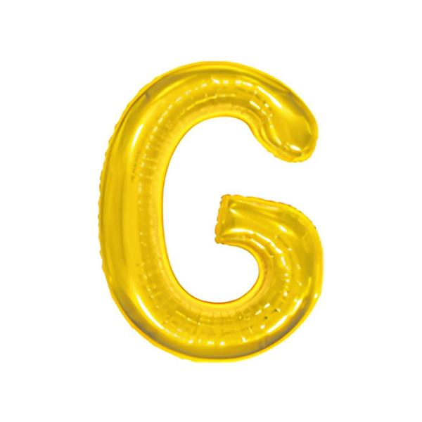 BALAO METAL. LETRA DOURADO G 45CM DAFESTA