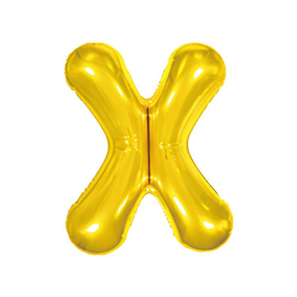 BALAO METAL. LETRA DOURADO X 45CM DAFESTA