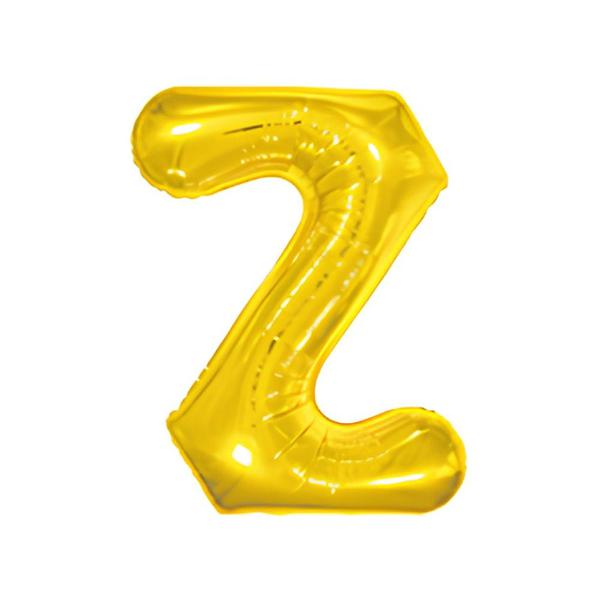 BALAO METAL. LETRA DOURADO Z 100CM DAFESTA