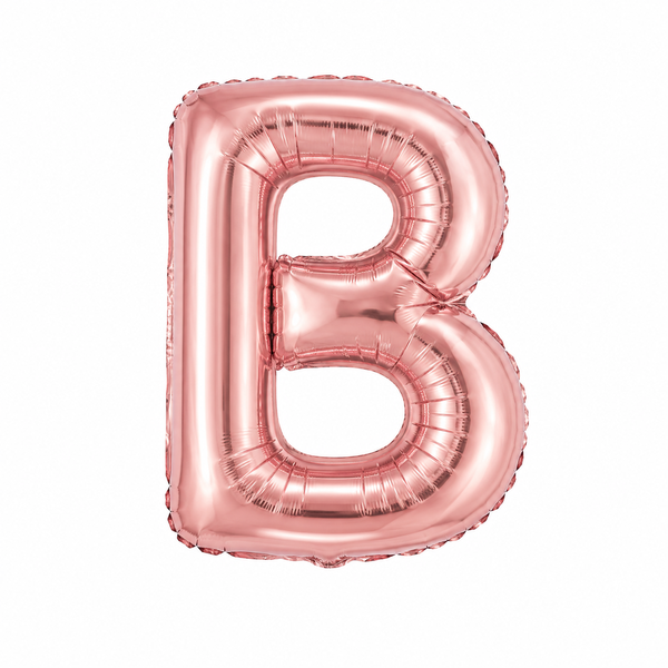 BALAO METAL. LETRA ROSE B 45CM DAFESTA