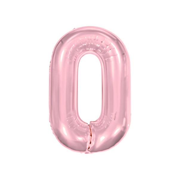 BALAO METAL. LETRA ROSE O 45CM DAFESTA