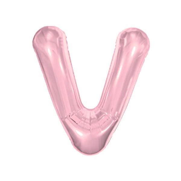 BALAO METAL. LETRA ROSE V 45CM DAFESTA