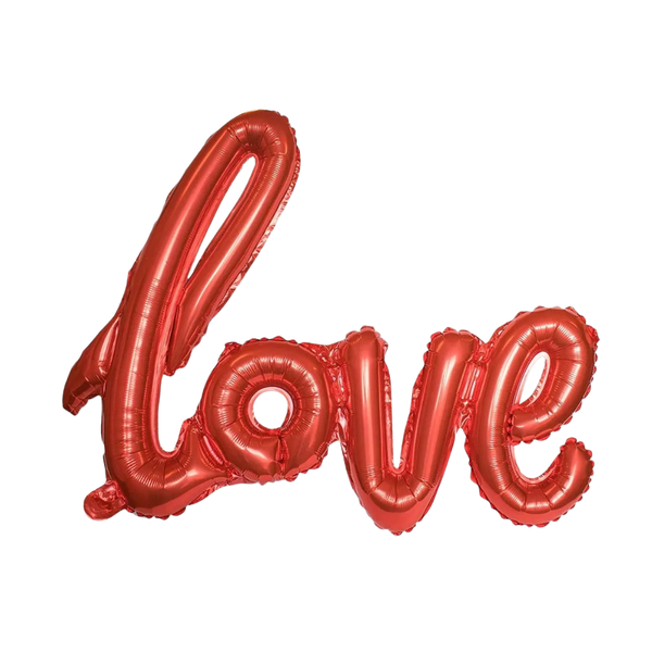 BALAO METAL. LOVE VERMELHO 66X100CM DAFESTA