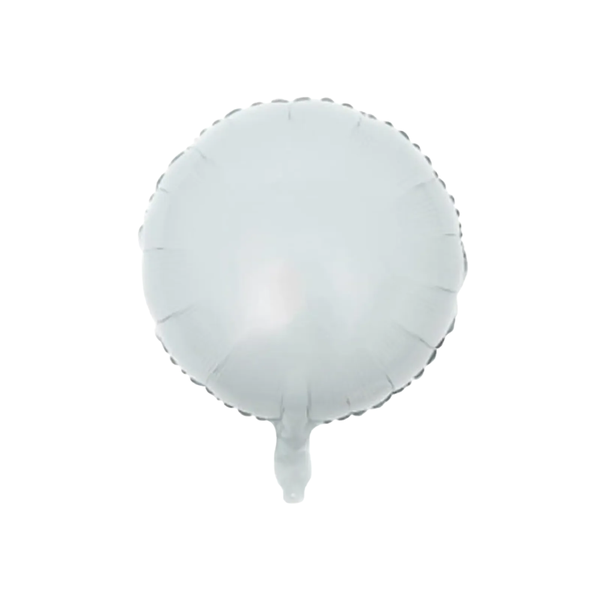 BALAO METAL. REDONDO BRANCO 45CM DAFESTA