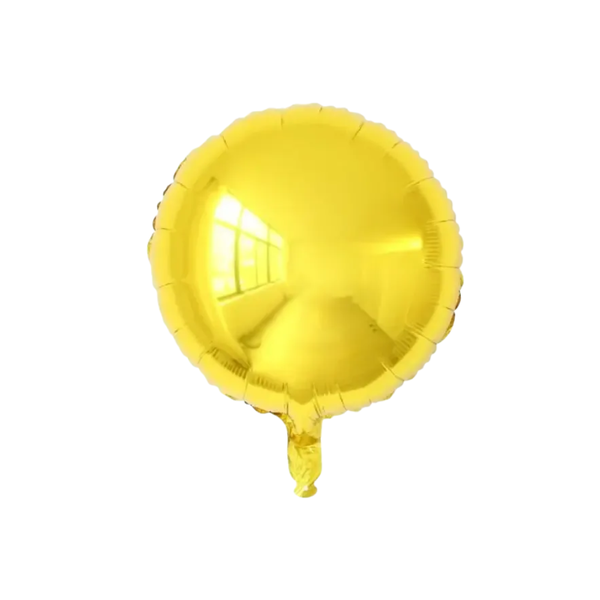 BALAO METAL. REDONDO DOURADO 45CM DAFESTA